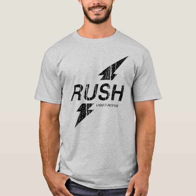 Rush Schwarz T-Shirt (Vorderseite)