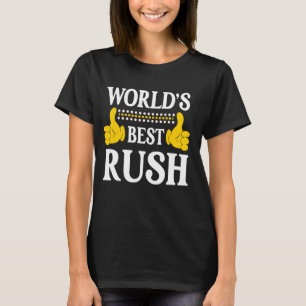 Rush Surname Funny Team Familienname Nachname Worl T-Shirt
