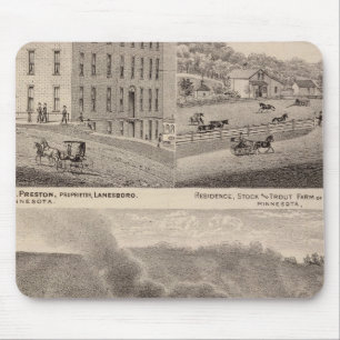 Rushford Wagonand Carriage Landkreis, Minnesota Mousepad