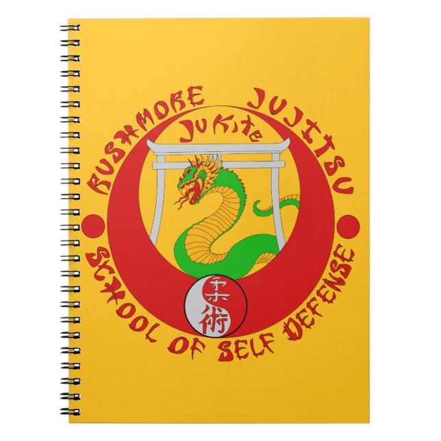 Rushmore Jukite Jujitsu-Notizbuch Notizblock (Vorderseite)