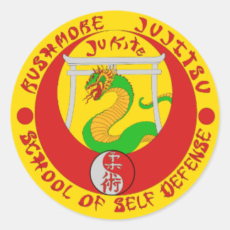 Rushmore Jukite Jujitsu Stiker Runder Aufkleber