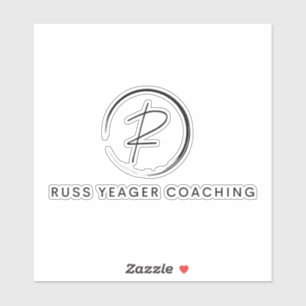 Russ Yeager Coaching Signatur-Logo Aufkleber