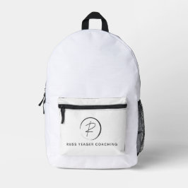 Russ Yeager Coaching Signatur-Logo Bedruckter Rucksack