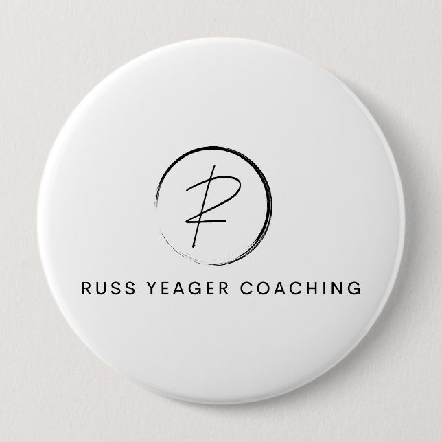 Russ Yeager Coaching Signatur-Logo Button (Vorderseite)