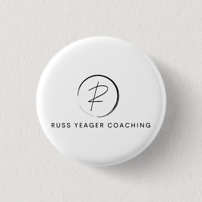 Russ Yeager Coaching Signatur-Logo Button (Vorderseite)