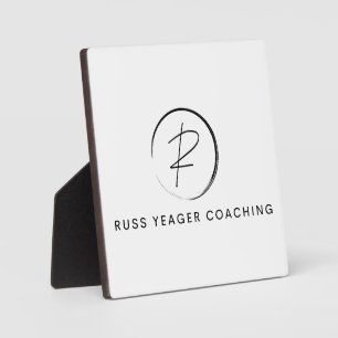 Russ Yeager Coaching Signatur-Logo Fotoplatte