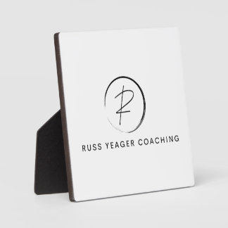 Russ Yeager Coaching Signatur-Logo Fotoplatte