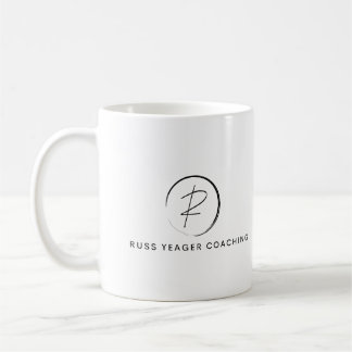 Russ Yeager Coaching Signatur-Logo Kaffeetasse