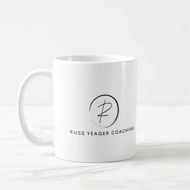 Russ Yeager Coaching Signatur-Logo Kaffeetasse (Links)