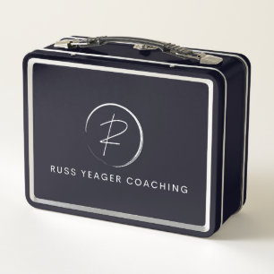 Russ Yeager Coaching Signatur-Logo Metall Brotdose