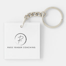 Russ Yeager Coaching Signatur-Logo Schlüsselanhänger