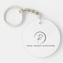 Russ Yeager Coaching Signatur-Logo Schlüsselanhänger