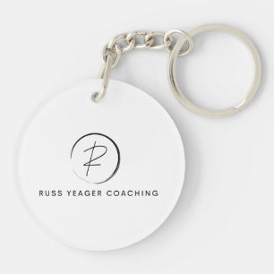 Russ Yeager Coaching Signatur-Logo Schlüsselanhänger