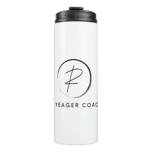 Russ Yeager Coaching Signatur-Logo Thermosbecher