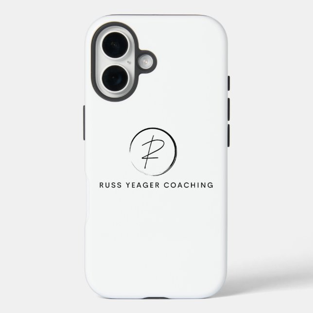 Russ Yeager Coaching Signature Logo iPhone 16 Hülle (Rückseite)