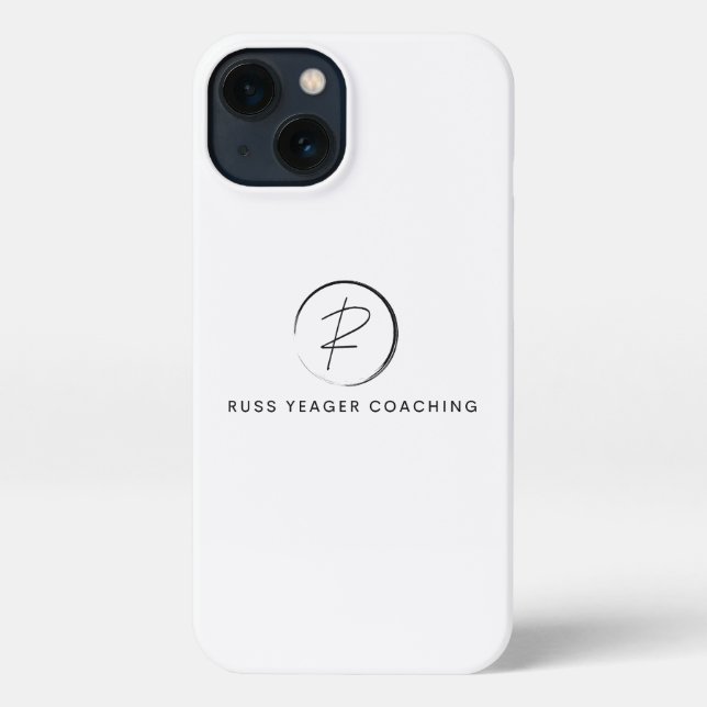 Russ Yeager Coaching Signature Logo iPhone Hülle (Rückseite)