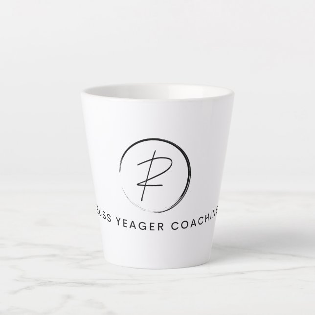 Russ Yeager Coaching Signature Logo Milchtasse (Vorderseite)