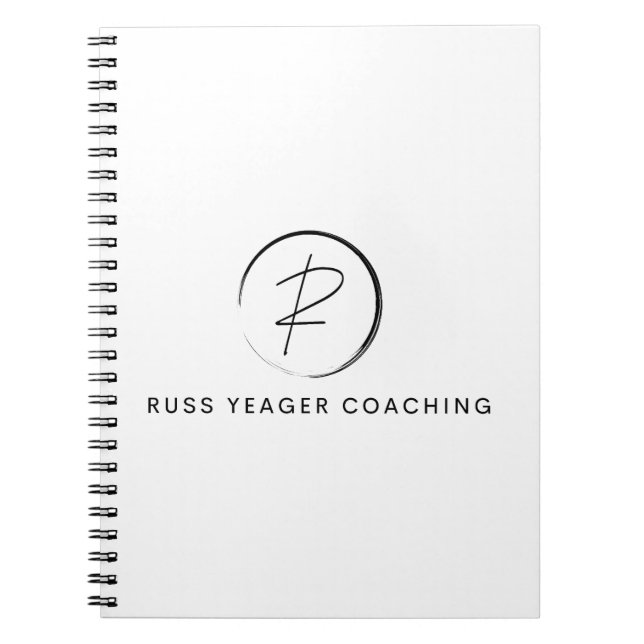 Russ Yeager Coaching Signature Logo Notizblock (Vorderseite)