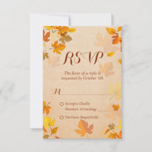 Russe Automne Golden Maple Feuilles automne RSVP