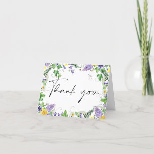 Russe Boho Fleur sauvage Mariage photo Merci photo