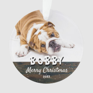 Russe Bois Joyeux Chien de Noël Chien Chien Chien 
