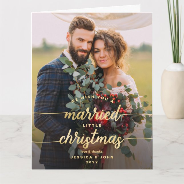 Russe marié Petit Mariage de Noël Merci (Devant)