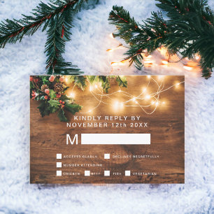 Russe Noël pays mistletoe rsvp mariage