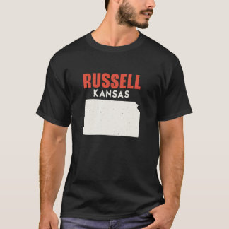 Russell Kansas USA Staat America Travel Kansan T-Shirt