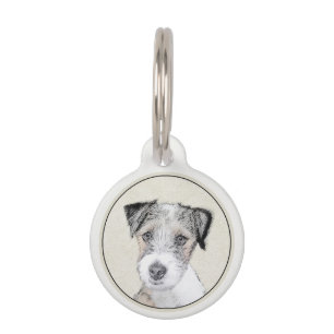 Russell Terrier Grobe Malerei - Originale Hundekun Haustiermarke