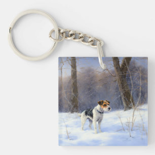 Russell Terrier Laisser neiger Noël