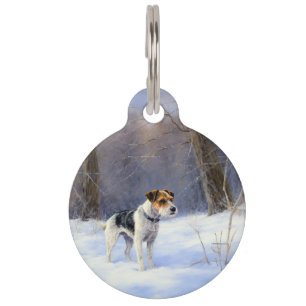 Russell Terrier Let It Snow Christmas Haustiermarke