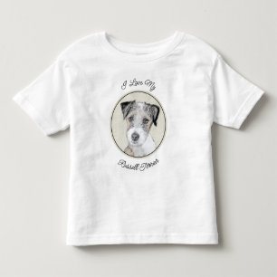 Russell Terrier Rough Painting - Original Dog Art Kleinkind T-shirt