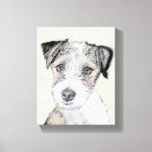 Russell Terrier Rough Painting - Original Dog Art Leinwanddruck