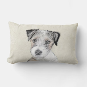 Russell Terrier Rough Painting - Original Dog Art Lendenkissen