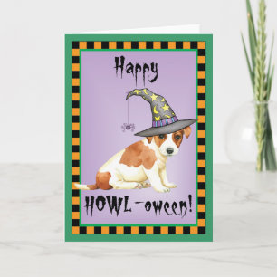 Russell Terrier Witch Card Karte