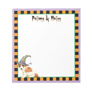 Russell Terrier Witch Notepad Notizblock