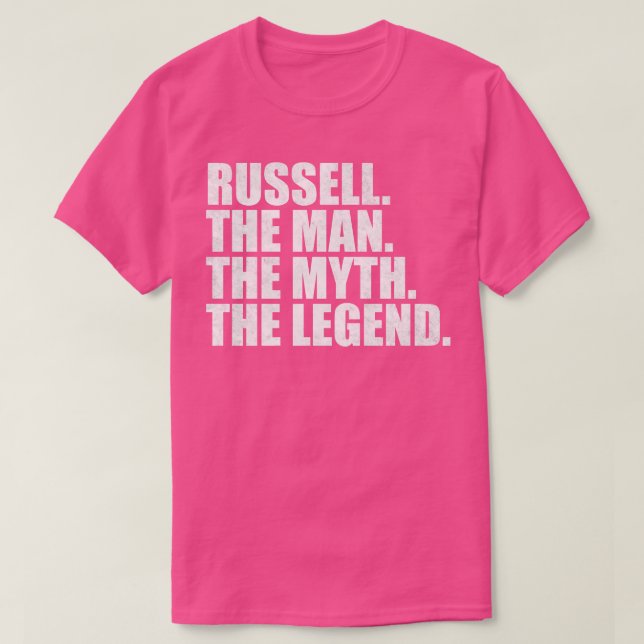 RussellRussell Name Russell Vorname T-Shirt (Design vorne)