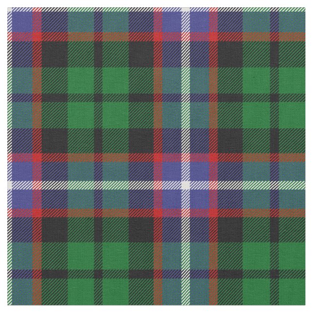 Russelltartan-Druck Stoff (Nahaufnahme)