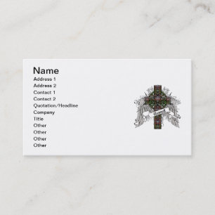 Russelltartan-Kreuz Visitenkarte