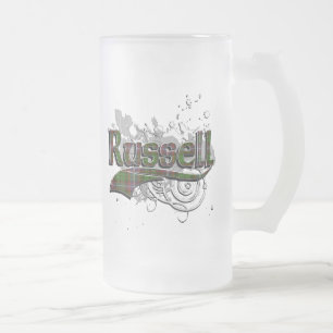 Russelltartan-Schmutz Mattglas Bierglas
