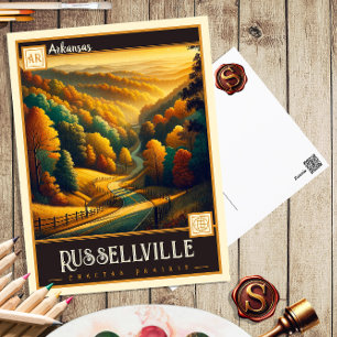 Russellville, Arkansas Vintage Postkarte
