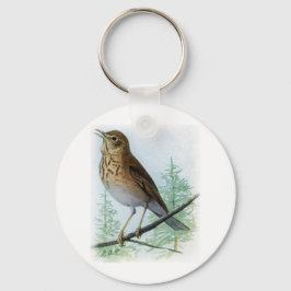 Russet-Backed Thrush Schlüsselanhänger