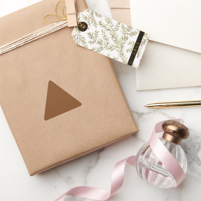 Russet Brown Triangle Sticker (Schenken)