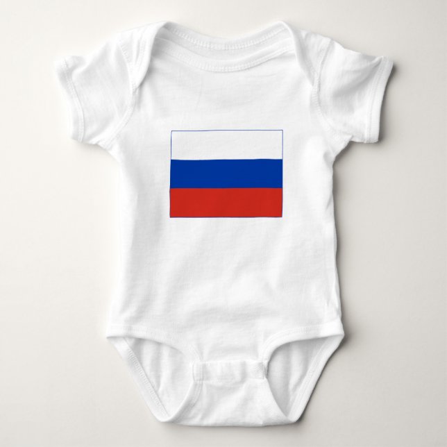 Russia Flag Baby Strampler (Vorderseite)