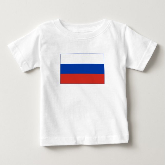 Russia Flag Baby T-shirt (Vorderseite)
