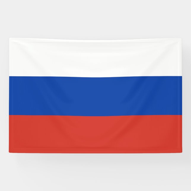 Russia Flag Banner (Horizontal)