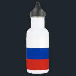 Russia Flag Edelstahlflasche<br><div class="desc">Patriotische Flagge Russlands.</div>