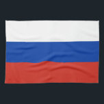 Russia Flag Geschirrtuch<br><div class="desc">Patriotische Flagge Russlands.</div>