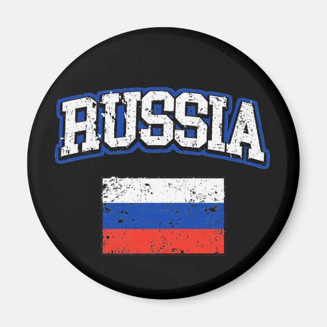 Russia Flag Magnet (Vorne)