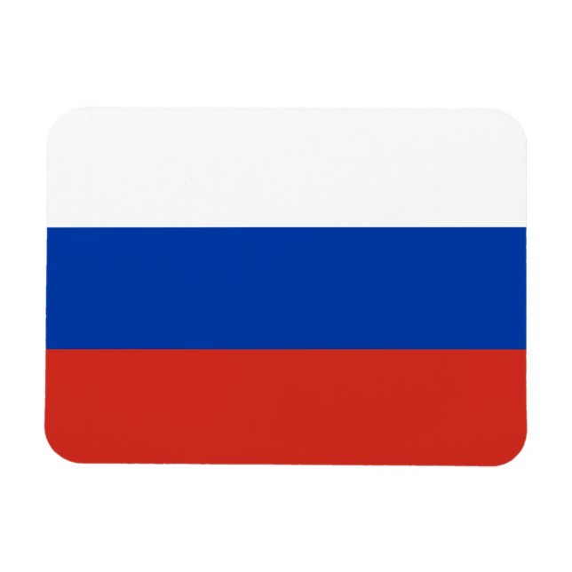 Russia Flag Magnet (Horizontal)